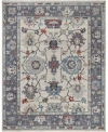 Adorn Hand Woven Rugs Colorful Oushak M0103 50 Rug Collection In White