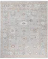 Adorn Hand Woven Rugs Colorful Oushak M0103-51 8'4"x9'10" Area Rug In Gray