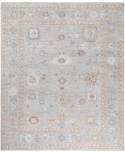 Adorn Hand Woven Rugs Colorful Oushak M0103-51 8'4"x9'10" Area Rug In Gray
