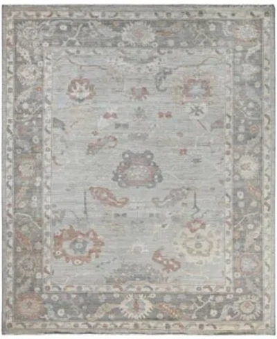 Adorn Hand Woven Rugs Colorful Oushak M0103 52 Rug Collection In Gray