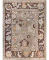 Adorn Hand Woven Rugs Colorful Oushak M1945 10'2''x13'9'' Area Rug In Gray