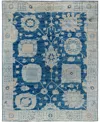 Adorn Hand Woven Rugs Colorful Oushak M1945 7'11''x9'11'' Area Rug In Blue