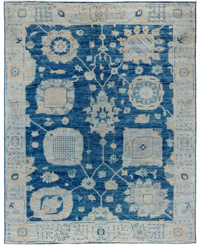 Adorn Hand Woven Rugs Colorful Oushak M1945 7'11''x9'11'' Area Rug In Blue