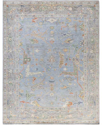 Adorn Hand Woven Rugs Colorful Oushak M1945 8'1''x10'3'' Area Rug In Gray