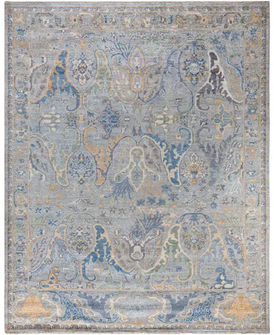 Adorn Hand Woven Rugs Colorful Oushak M1945 8'1''x9'11'' Area Rug In Gray