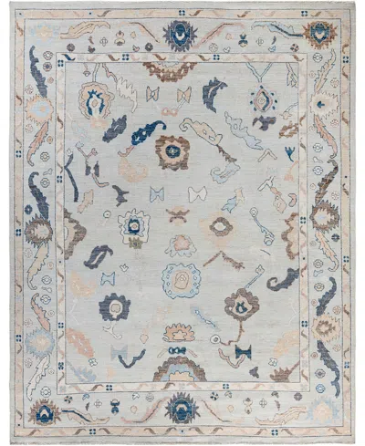 Adorn Hand Woven Rugs Colorful Oushak M1945 8'2''x10'3'' Area Rug In Light Blue