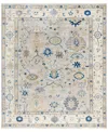 Adorn Hand Woven Rugs Colorful Oushak M1945 8'3''x9'8'' Area Rug In Light Gray