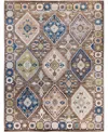 Adorn Hand Woven Rugs Colorful Oushak M1945 9'1''x11'10'' Area Rug In Brown