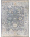 Adorn Hand Woven Rugs Colorful Oushak M1945 9'1''x11'11'' Area Rug In Gray