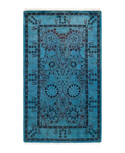 Adorn Hand Woven Rugs Fine Vibrance M1010 3'1''x5'3'' Area Rug In Blue