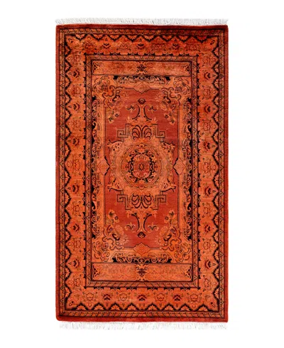 Adorn Hand Woven Rugs Fine Vibrance M1035 2'7''x4'5'' Area Rug In Orange