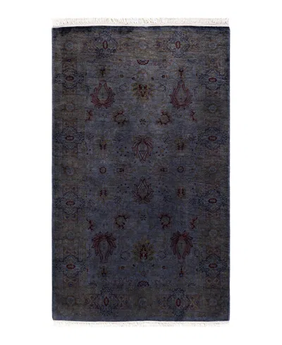 Adorn Hand Woven Rugs Fine Vibrance M1043 3'1"x5'1" Area Rug In Gray