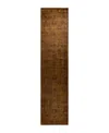 Adorn Hand Woven Rugs Fine Vibrance M1055 2'6"x11'2" Runner Area Rug In Brown