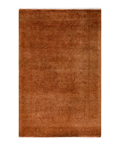 Adorn Hand Woven Rugs Fine Vibrance M1055 3'1''x4'10'' Area Rug In Gold
