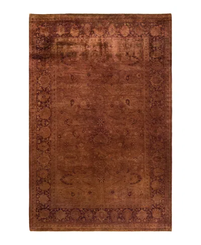 Adorn Hand Woven Rugs Fine Vibrance M1078 6'1"x9'2" Area Rug In Brown