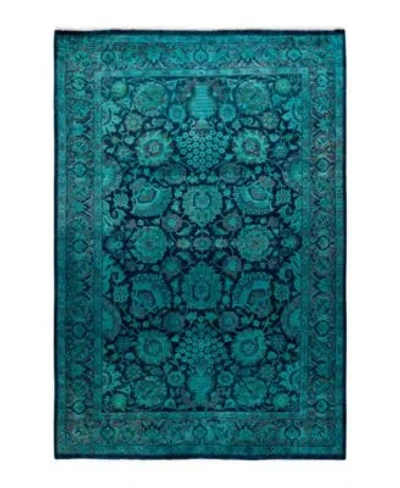 Adorn Hand Woven Rugs Fine Vibrance M1130 Rug Collection In Green