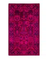 Adorn Hand Woven Rugs Fine Vibrance M1151 3'2''x5'2'' Area Rug In Pink