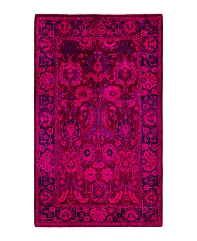 Adorn Hand Woven Rugs Fine Vibrance M1151 3'2''x5'2'' Area Rug In Pink