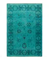 Adorn Hand Woven Rugs Fine Vibrance M1165 4'x6' Area Rug In Blue