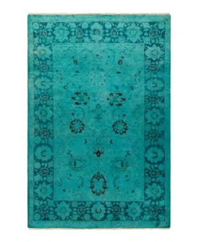 Adorn Hand Woven Rugs Fine Vibrance M1165 Rug Collection In Blue