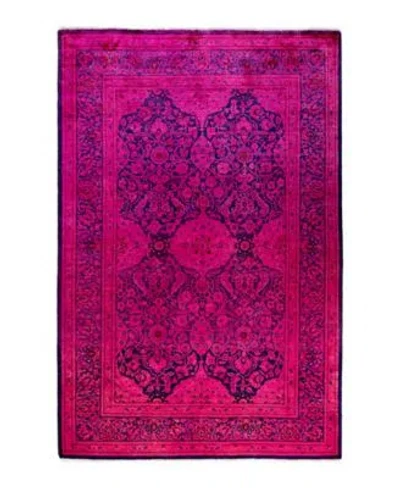 Adorn Hand Woven Rugs Fine Vibrance M1180 Rug Collection In Pink