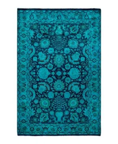 Adorn Hand Woven Rugs Fine Vibrance M1181 Rug Collection In Blue