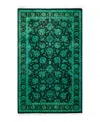 Adorn Hand Woven Rugs Fine Vibrance M1192 3'2"x5'2" Area Rug In Green