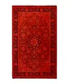Adorn Hand Woven Rugs Fine Vibrance M1192 3'2"x5'2" Area Rug In Red