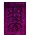 Adorn Hand Woven Rugs Fine Vibrance M1195 Rug Collection In Pink