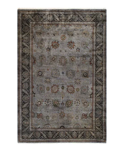 Adorn Hand Woven Rugs Fine Vibrance M1238 6'2''x9'4'' Area Rug In Gray