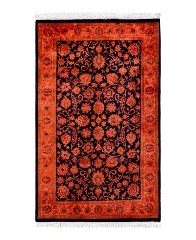 Adorn Hand Woven Rugs Fine Vibrance M1247 2'7''x4'3'' Area Rug In Orange