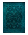 Adorn Hand Woven Rugs Fine Vibrance M1250 Rug Collection In Blue