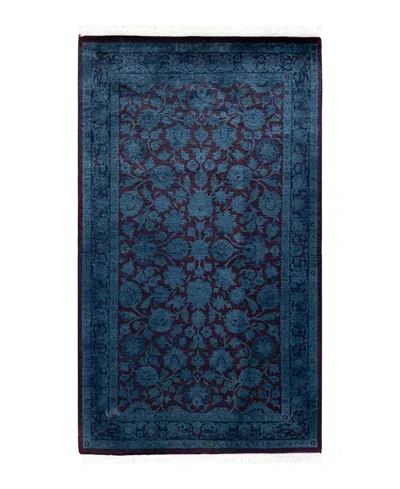 Adorn Hand Woven Rugs Fine Vibrance M1252 3'1"x5'3" Area Rug In Blue