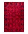 Adorn Hand Woven Rugs Fine Vibrance M1265 6'1"x9'2" Area Rug In Red