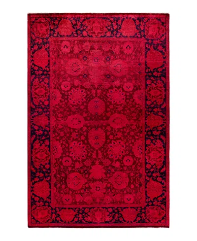 Adorn Hand Woven Rugs Fine Vibrance M1265 6'1"x9'2" Area Rug In Red