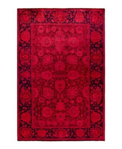 Adorn Hand Woven Rugs Fine Vibrance M1265 Rug Collection In Red