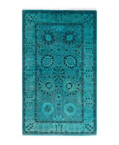 Adorn Hand Woven Rugs Fine Vibrance M1270 Rug Collection In Blue