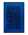 Adorn Hand Woven Rugs Fine Vibrance M1306 4'2''x6' Area Rug In Blue