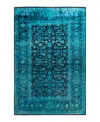 Adorn Hand Woven Rugs Fine Vibrance M1322 6'2"x9'3" Area Rug In Blue
