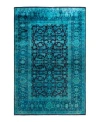 Adorn Hand Woven Rugs Fine Vibrance M1322 Rug Collection In Blue