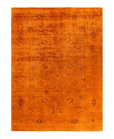 Adorn Hand Woven Rugs Fine Vibrance M1323 9'2"x12'2" Area Rug In Orange