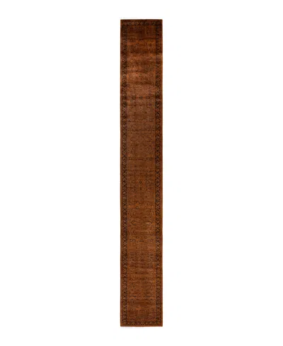 Adorn Hand Woven Rugs Fine Vibrance M1324 2'8"x21'3" Runner Area Rug In Gold