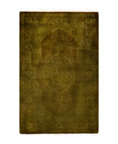 Adorn Hand Woven Rugs Fine Vibrance M1331 Rug Collection In Green
