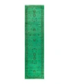 Adorn Hand Woven Rugs Fine Vibrance M1339 Rug Collection In Green