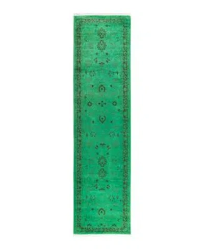 Adorn Hand Woven Rugs Fine Vibrance M1339 Rug Collection In Green