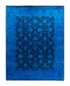 Adorn Hand Woven Rugs Fine Vibrance M1344 8'2"x10'4" Area Rug In Blue