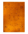 Adorn Hand Woven Rugs Fine Vibrance M1345 Rug Collection In Orange