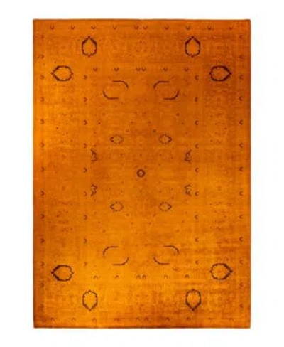 Adorn Hand Woven Rugs Fine Vibrance M1345 Rug Collection In Orange