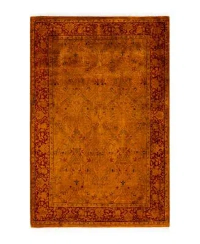 Adorn Hand Woven Rugs Fine Vibrance M1348 Rug Collection In Orange