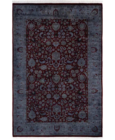 Adorn Hand Woven Rugs Fine Vibrance M1352 4'1"x6'2" Area Rug In Red